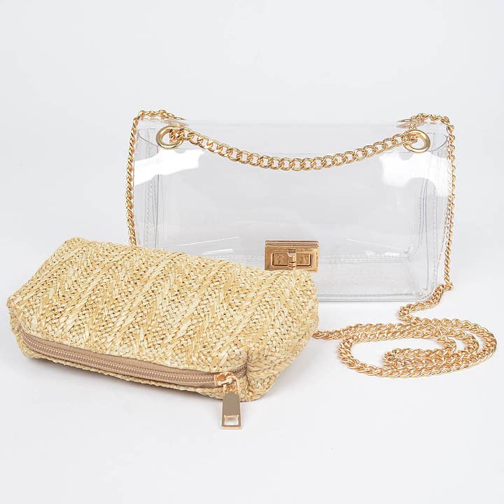 Transparent Crossbody Bag W/Pouch (PREORDER 08/10)