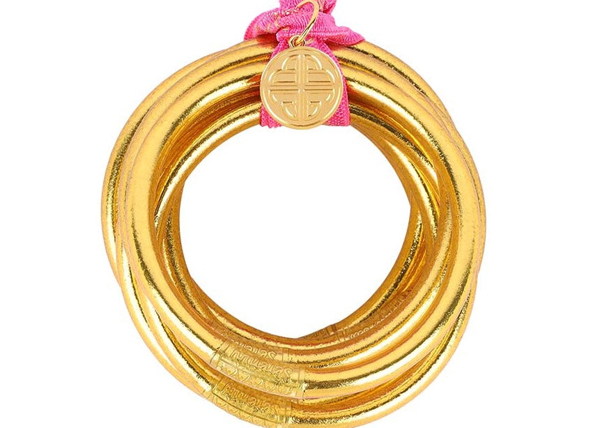 Gold All Weather Budha Bangles